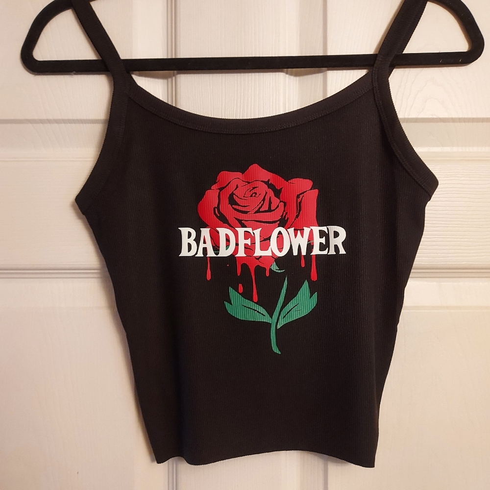 Badflower crop top  Badflower shirt Bad flower tank top